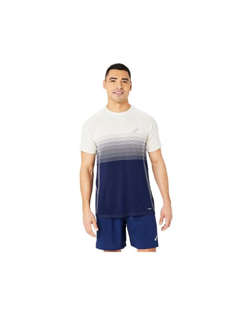 SEAMLESS SS TOP Asics de hombre de color Blue
