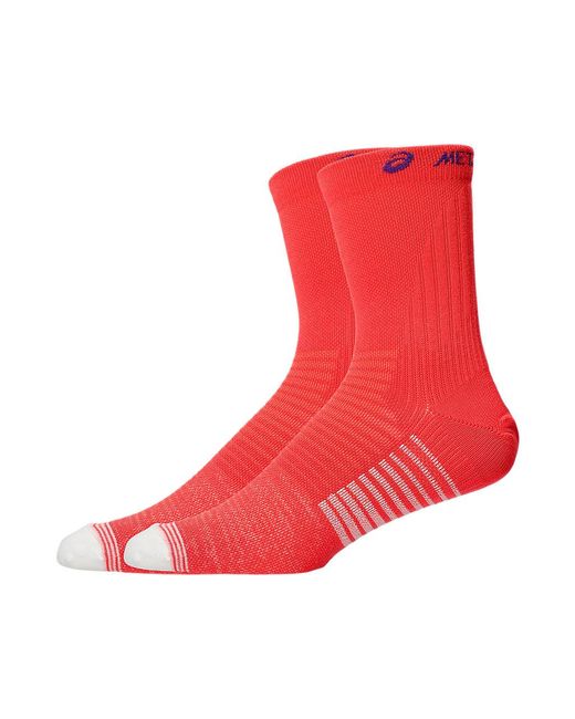 Asics META SPEED SOCKS CREW in Red für Herren