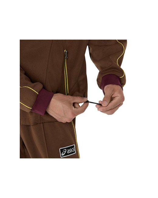 Asics Knit Jacket in het Brown voor heren