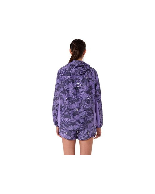 Asics Blue Fujitrail Packable Jacket