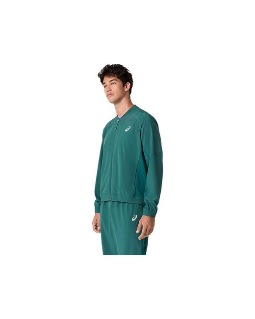 Asics Green Match Jacket for men