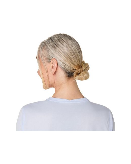 Asics White Fujitrail Logo Ls Top