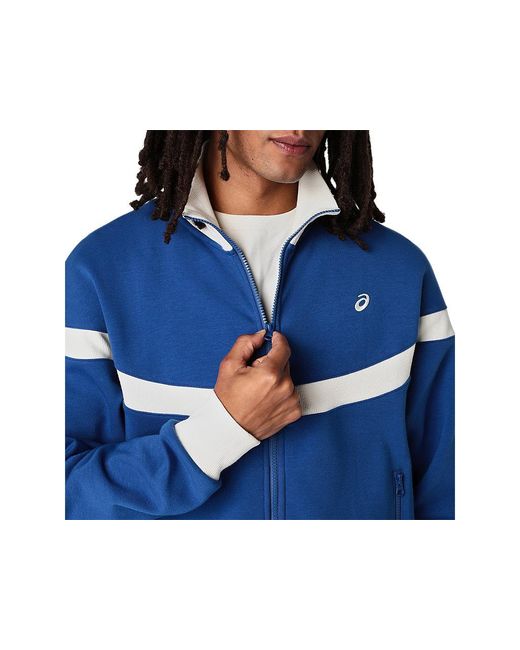 Asics Heritage Track Jacket in het Blue voor heren