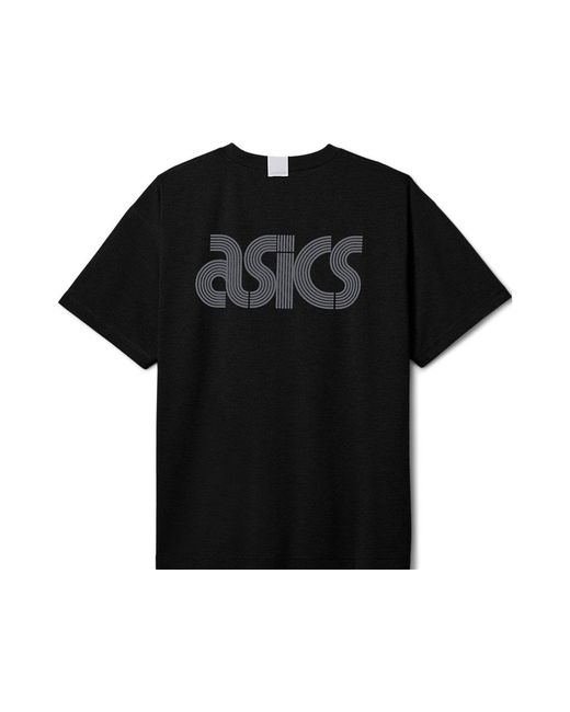 Asics Black Graphic Tee for men
