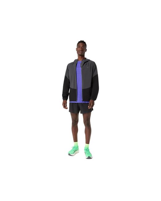 Asics Blue Metarun Ss Top for men