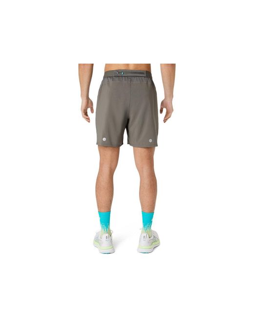 Asics Black Road 2n1 7in Short for men