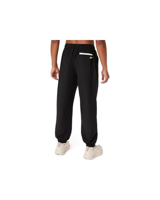 Asics Black Heritage Double Weave Pant for men