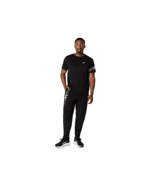 Asics Black Icon Ss Top for men