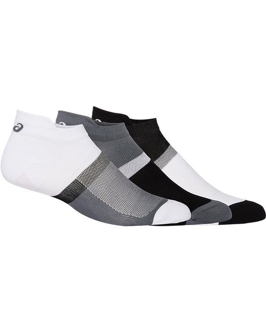 Asics Black 3Ppk Color Block Ankle Sock for men
