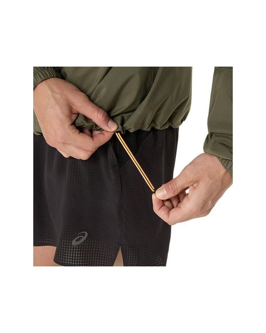 Asics FUJITRAIL ELITE WATERPROOF JACKET in Green für Herren