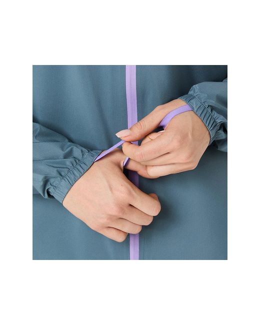 Asics Blue Fujitrail Elite Waterproof Jacket
