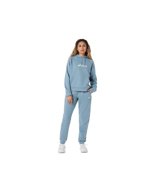Asics Blue Logo Fleece Pant