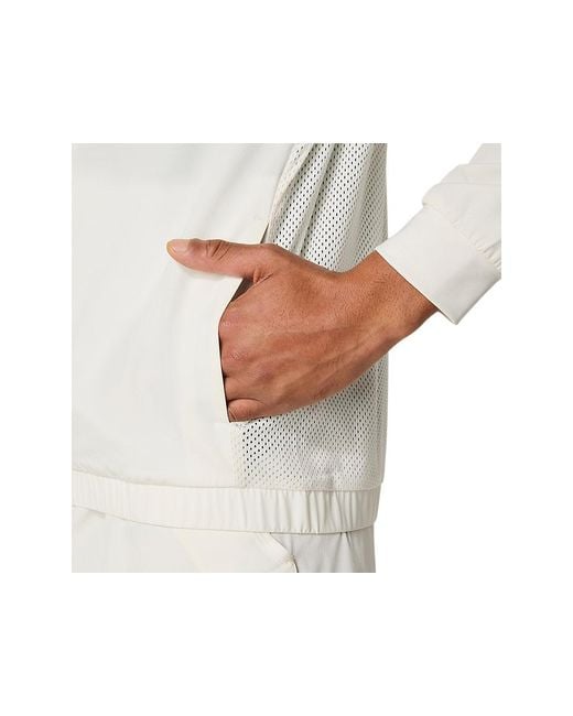 Asics Match Jacket in het White voor heren