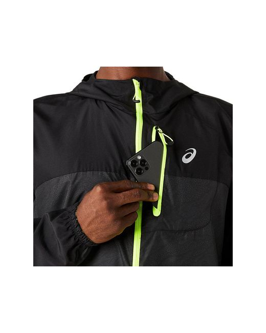 Asics Fujitrail Packable Jacket in Black for Men Lyst UK