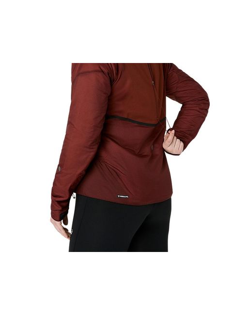 Road Winter Run Jacket Asics en coloris Red