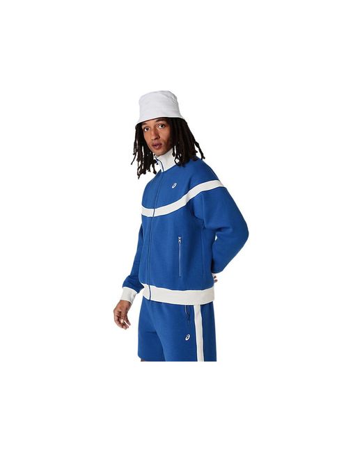 Asics Heritage Track Jacket in het Blue voor heren
