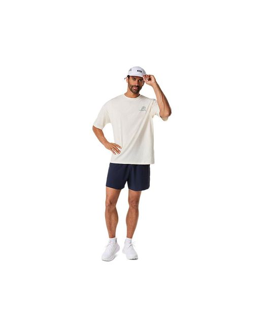 Asics Black Runner Message Graphic Relaxed Tee for men