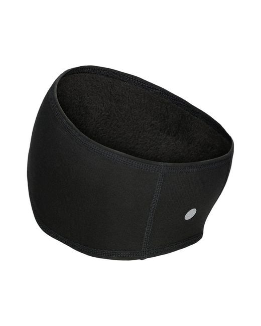 Asics Black Winter Run Ear Warmer for men