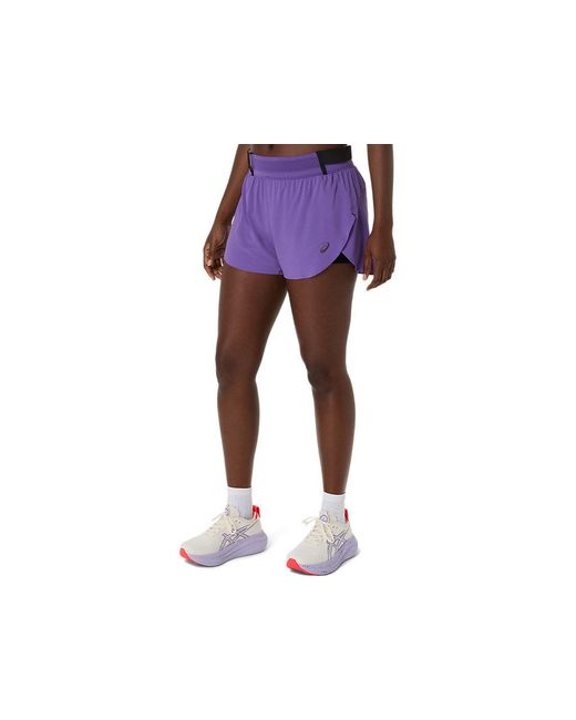 Asics Purple Metarun Split Short
