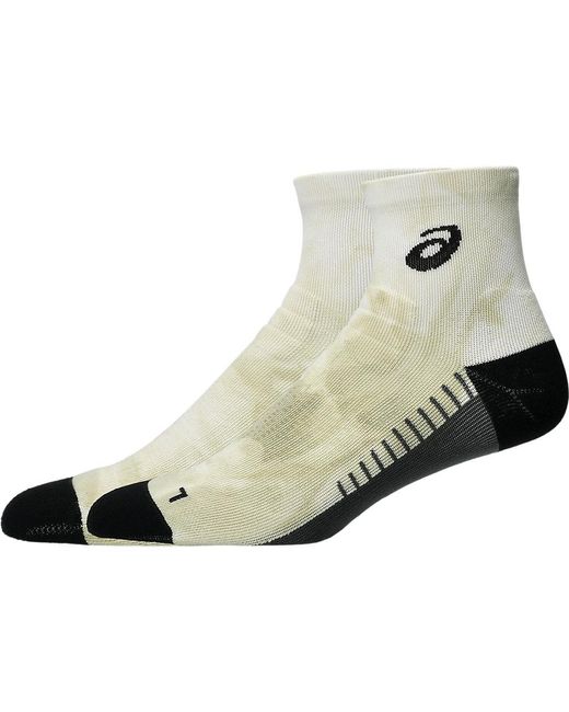 Asics Black Performance Run Quarter Sock for men