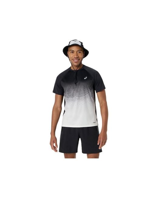 Asics Black Road Fade Ss Top for men