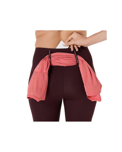 Asics Road High Waist Capri Tight in het Black
