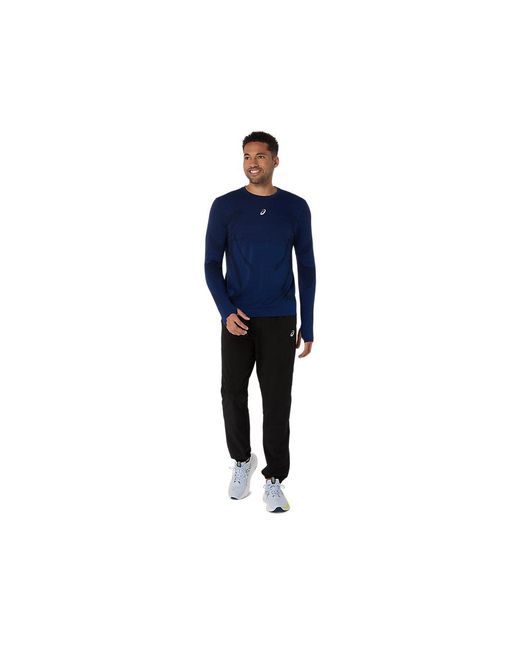Asics ROAD SEAMLESS LS TOP in Blue für Herren