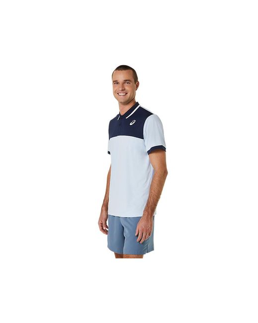 Asics Blue Court Polo Shirt for men