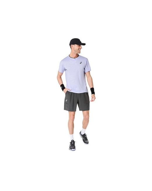 Asics Black Match Laser Cut 7in Short for men