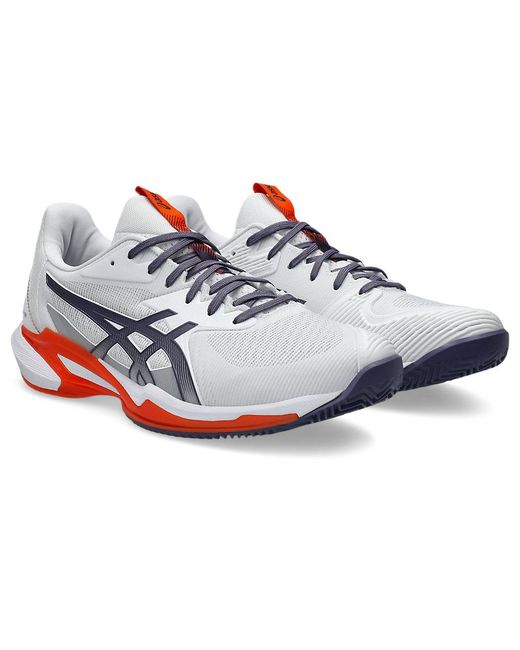 Asics Multicolor 1041a438-102 Solution Speed Ff 3 White/mako Blue Uk 5.5 for men