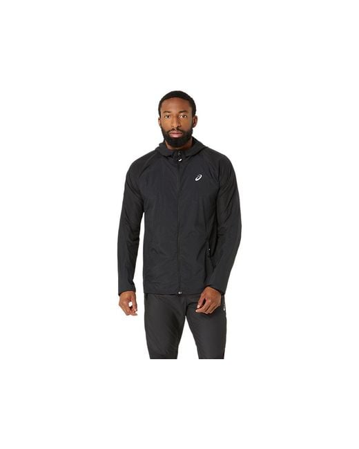 Asics Road Packable Jacket in het Black voor heren
