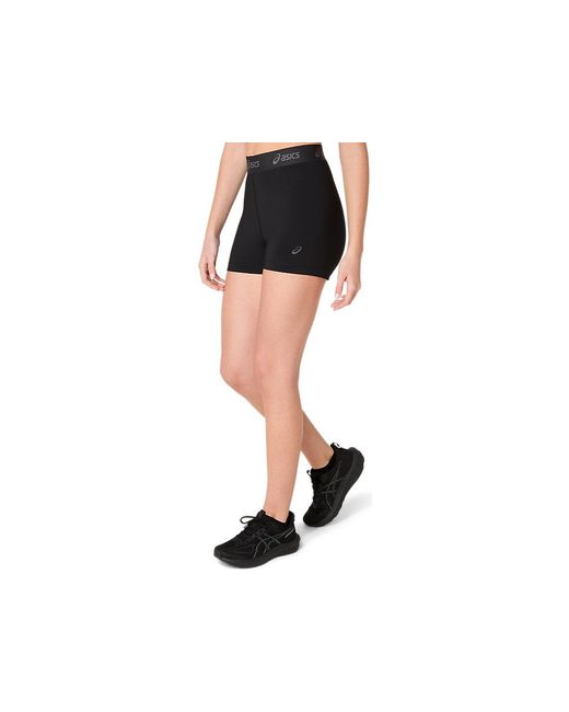 Asics Black Essential Logo 3in Tight
