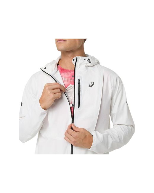 Asics Black Fujitrail Elite Waterproof Jacket for men