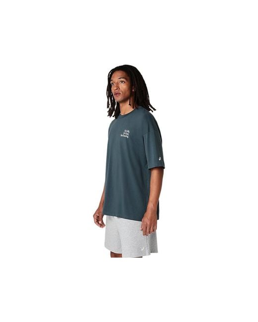 Asics Black Runner Message Graphic Relaxed Tee for men