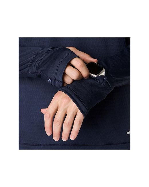 Asics Blue Road Winter Ls Hoodie for men