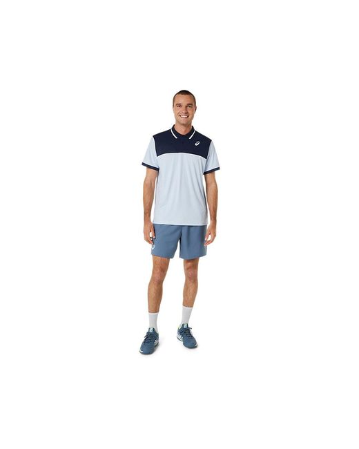Asics Blue Court Polo Shirt for men