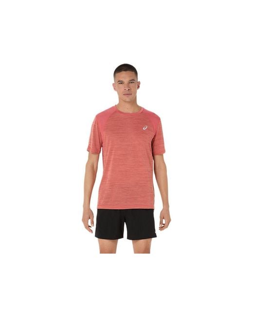Road Ss Top di Asics in Red da Uomo