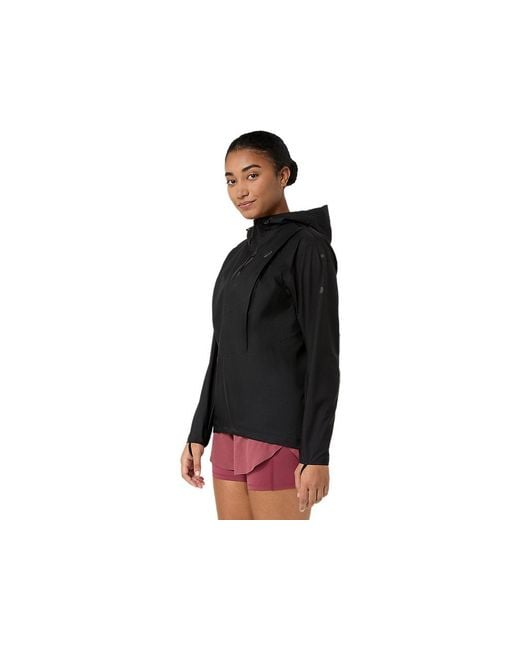 Asics Black Fujitrail Elite Waterproof Jacket