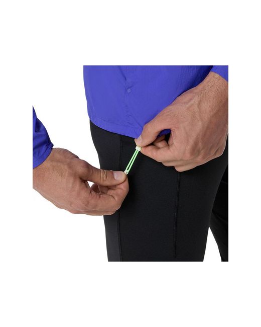 Asics Blue Road Packable Jacket for men