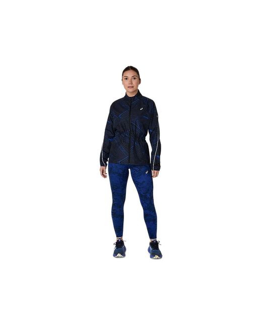 Asics Road Lite-Show Packable Jacket in het Blue
