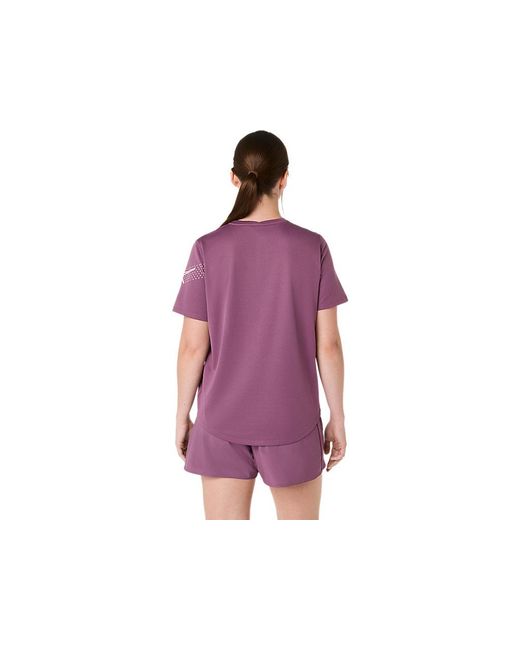 Asics Purple Icon Ss Top