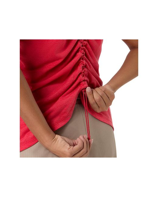 Asics Red Nagino Run Adjustable Tank