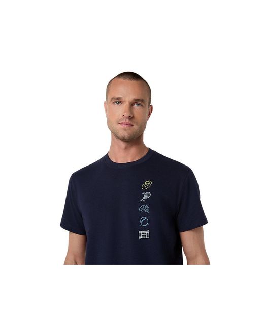 Asics Blue Game Seasonal Graphic Tee for men