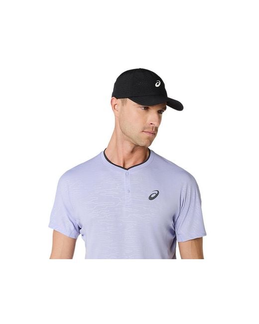 Asics Black Match Ss Top Night Energy for men