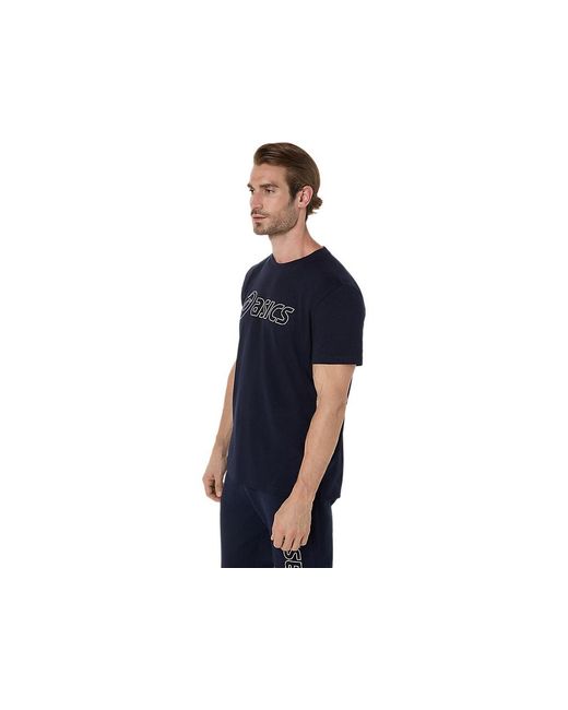 Asics LOGO SS TEE in Blue für Herren