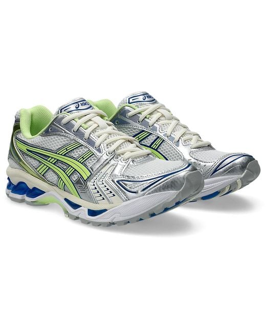 Asics Weiße Limette Grüne Sneakers in Blue für Herren