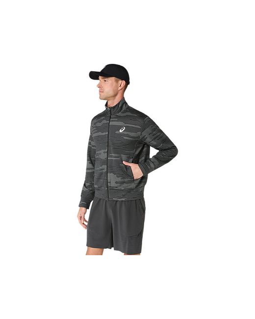 Asics Black Match Jacket for men