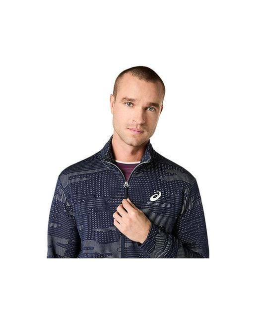 Asics Blue Match Jacket for men