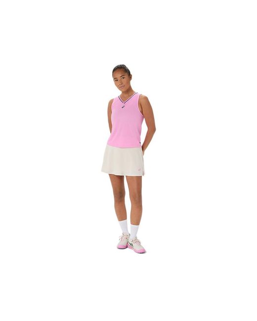 Asics Red Padel Court Sleeveless Top