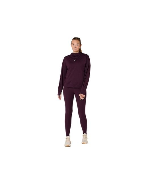 Asics Purple Nagino Run Winter Hoodie